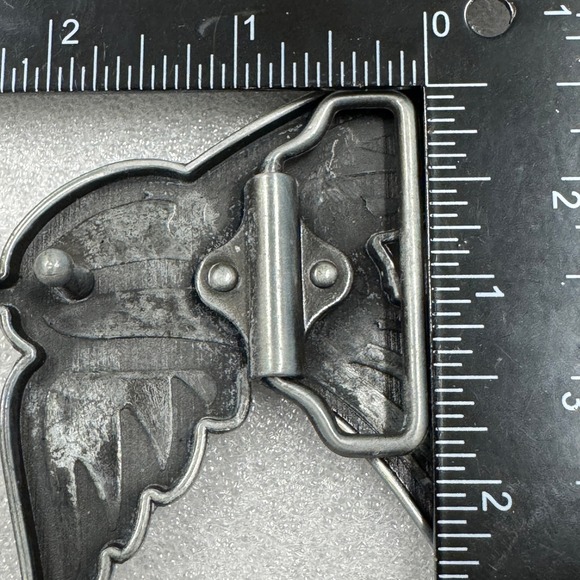 Black Bird Belt Buckle Swallow Flying Wings Metal Western Cowboy Biker - Picture 11 of 12